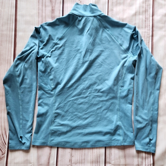 Mountain Hardware "Butter Zippity 1/4 Zip Pullover" Long Sleeve Blue, Women's S - Picture 3 of 6